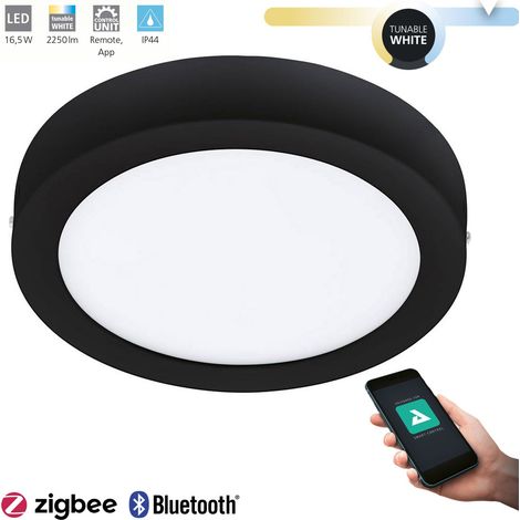 Eglo Fueva-Z LED-Deckenleuchte schwarz 210 mm Durchmesser (1/5)