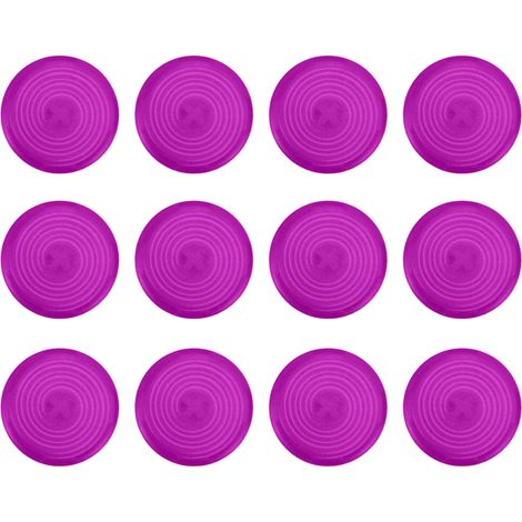 12x Capuchons de Bouton Arcade de Remplacement, Boutons Poussoirs Mécaniques pour Interrupteurs Kailh, Cherry, TTC, Akko, Glorious, Violet (1/5)