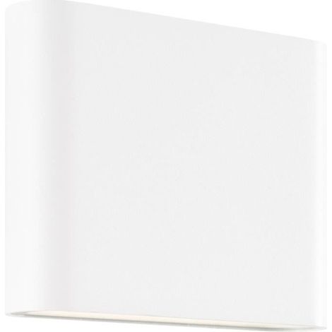 Applique murale esterna - BRILLIANT - WELBIE - Metallo e vetro - Bianco - LED integrato 7 W