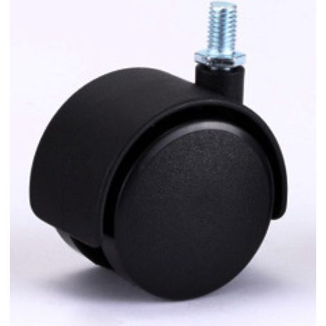 Sollbry roulettes pivotantes Roue en Nylon sans Frein 40 mm M8 4 Pack (1/3)