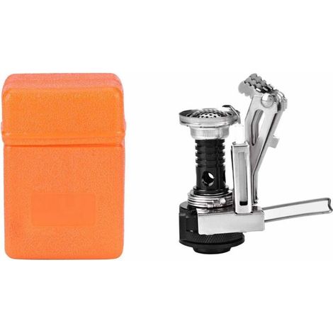 DEESSE SHOP - Réchaud à gaz de camping Mini brûleur de réchaud à gaz léger portable pour la randonnée de pique-nique de camping en plein air (1/5)