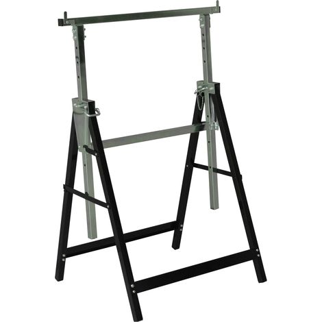 Meister Metallbock 200 kg - Klappbar - Variable Arbeitshöhe von 800 bis 1300 mm - 7-stufige Höhenverstellung