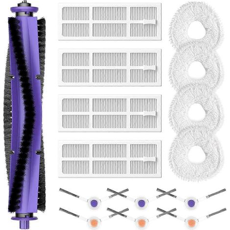 Pièces de rechange et accessoires pour aspirateur robot Freo : brosse rotative, filtres HEPA, lingettes de nettoyage, brosses latérales (1/5)