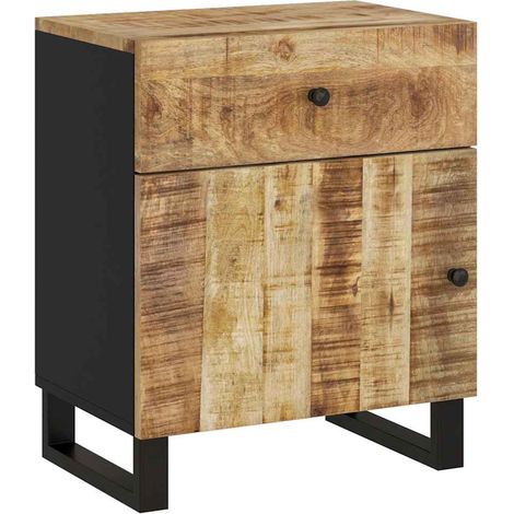 Maison Exclusive - Comodino 50x33x60cm Legno Massello di Mango e Legno Multistrato (1/5)