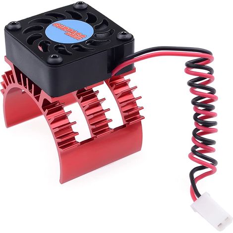 Ventilateur de refroidissement en métal pour dissipateur thermique de voiture 1/10 1/8 - Accessoires améliorés en métal (1/5)