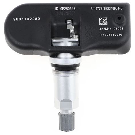 -1 9681102280 Capteurs de pression des pneus 433 MHz pour véhicules Peugeot 407, 207, 307, 607, 508 et 807 compatible avec Citroën C4, 5, 6, 7 et 8 9659452180 (1/5)
