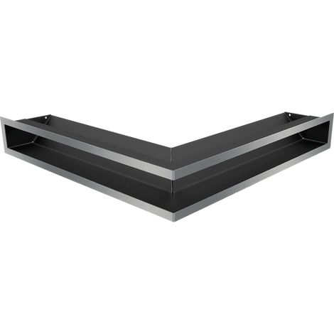 Eck-Lüftungsgitter LUFT 56x56x9 Edelstahl (1/5)