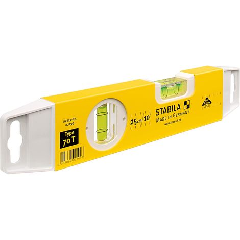 STABILA - LIVELLA IN MATERIALE SINTETICO TORPEDO MOD.70 TM- cm.22 FER 413305 (1/5)