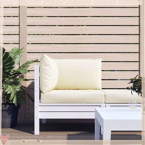 361775 Coussins de palette lot de 3 blanc crème tissu oxford (1/5)
