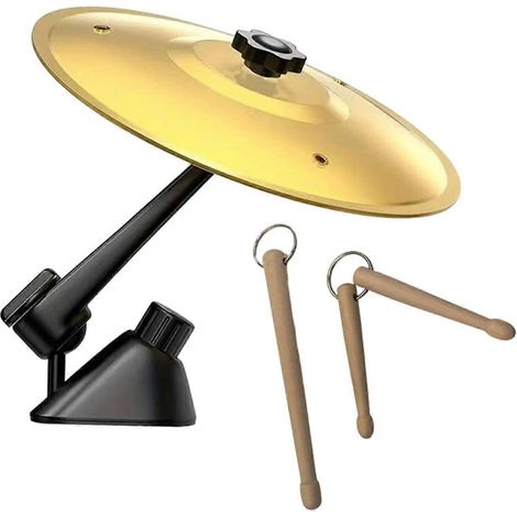 Cymbale de voiture pour grille d'aération, mini-tambour avec symbole de voiture, accessoire automobile amusant et compact (1/5)