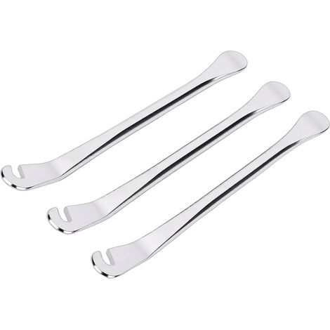 Ensemble de Leviers de Pneus, Poignée Améliorée, Ensemble de Démonte-pneus en Métal pour Motos, Voitures, Camions, Robuste, Compact et Portable, 3 Démonte- pour Un Processus Convivial (1/5)