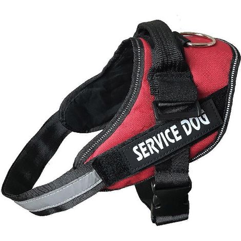 Gilet réfléchissant pour chien d'assistance de taille moyenne et grande, harnais multifonctionnel assurant la sécurité, l'entraînement et le soutien émotionnel en extérieur (1/4)