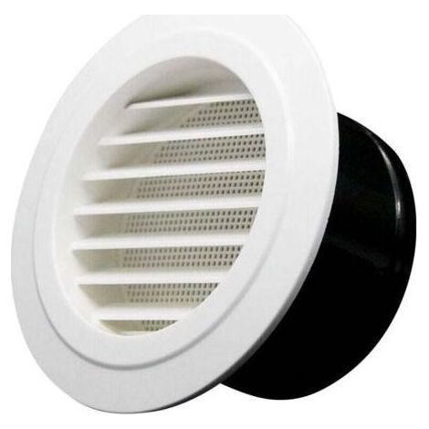Ahlsen – Bouche de ventilation Ø75mm – Grille de protection – Plastique ABS – Évent intérieur/extérieur pour espaces confinés (1/5)