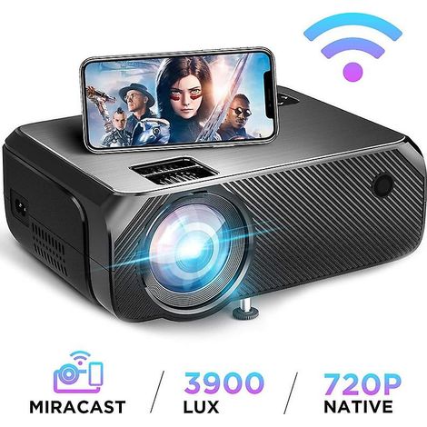 Projection sans fil Wi-Fi sur le même écran HD portable compatible avec la résolution 1080p pour une utilisation domestique. Micro-réseau (1/5)