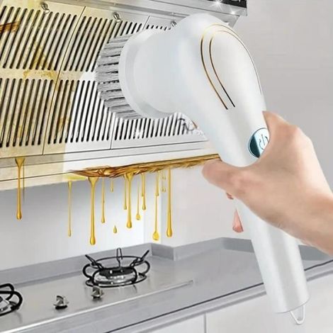 Brosse De Nettoyage Electrique - 5 Têtes Interchangeables - Etanche IpX7 - Autonomie 70 Min - Sans Fil - 1 Unite (1/4)