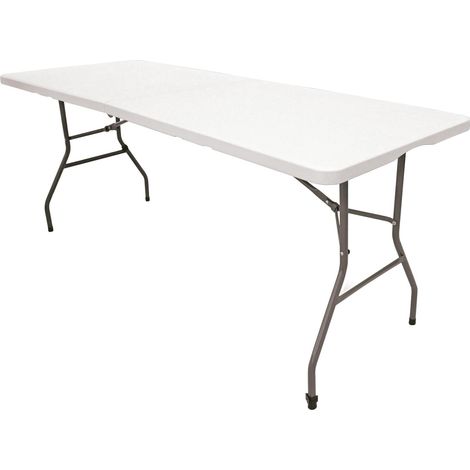 Mesa Plegable Normativa Uso Público 152x70x74 cm – Portátil, Tablero HDPE 3,5 cm Capacidad 6 Adultos Multiusos Jardín Catering, The HomeWeeks
