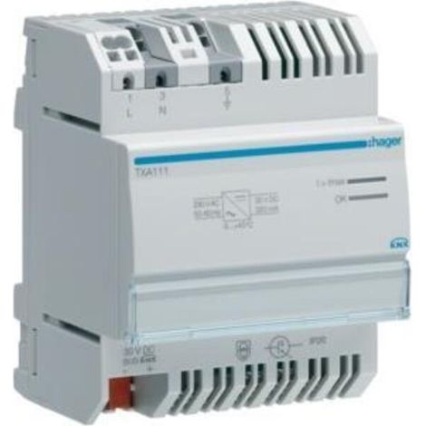 Hager KNX Transformator Grau 30V 320mA Kompakt