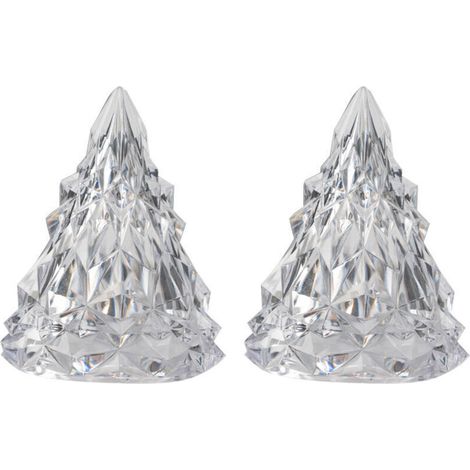Lot de 2 lampes de table à LED alimentées par piles, lumière décorative d'intérieur idéale pour la chambre ou le bureau