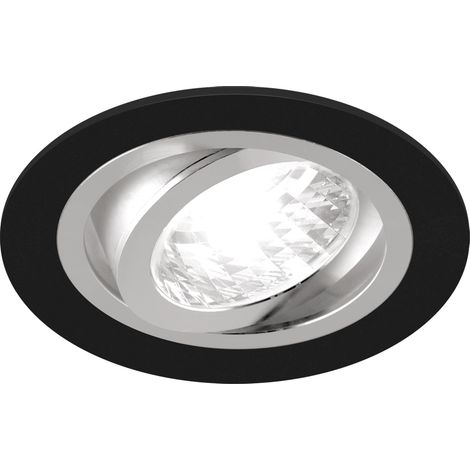 Plafonnier spot carré ALUM C noir/chrome mat (1/2)