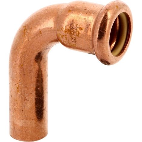 Coude à sertir 90° mâle-femelle 10001A Ø14 pour tube cuivre gaz - THERMADOR 10001A14