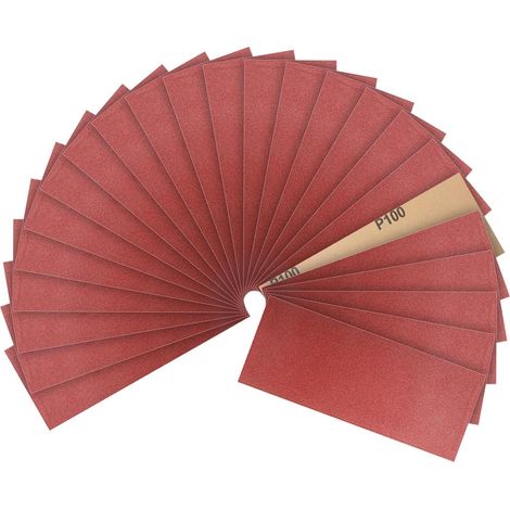 Schleifpapier Sandpapier Auto Metall Holz 93x230mm 24 pcs 100 grit (1/5)