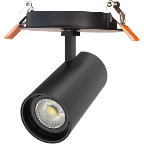 LED Deckenleuchte Einbau 9W Aluminium Misoh (2700K - 4000K - 6000K) 38º Schwarz CCT (1/2)