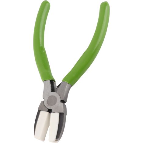 Pince à bijoux ergonomique, poignée antidérapante, robuste, durable, à usage multiple, en acier au carbone, bec en plastique (1/5)