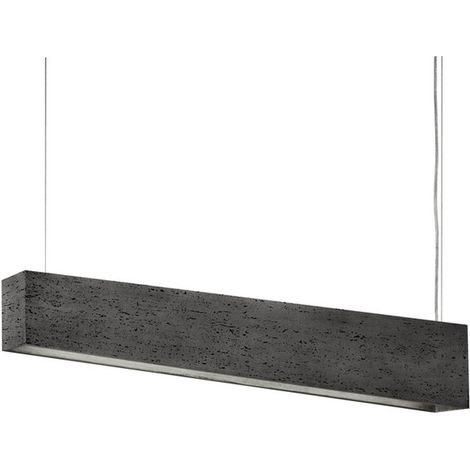 Hängeleuchte in Stein Optik natursteingrau Kunststoff 39W 230V Pendelleuchte Esszimmer Wohnzimmer Lampe modern Küche