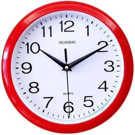 Horloge murale à quartz Rouge (1/3)