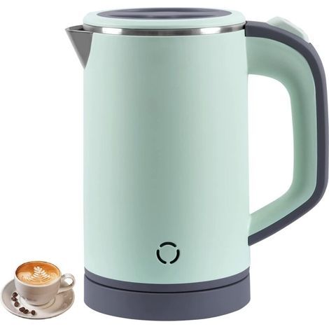 Petite bouilloire de voyage 800 ml - Bouilloire de voyage - 5 minutes - Bouilloire portable - Mini bouilloire de camping - Silencieux - Bouilloire de voyage en acier inoxydable - Bouilloire de voyage (1/4)