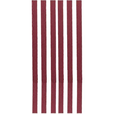 Lot de 6 bandes de papier de verre auto-adhésives de 400 mm pour le ponçage de la guitare, avec système anti-blocage.