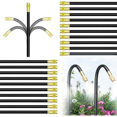 20 Pièces Buse Brumisateur, 8mm Buse de Pulvérisation D'irrigation, Buse D'atomisation Réglable Convient pour l'irrigation par Arrosage pour Irrigation e Jardin de La Terrasse de La Pelouse (1/5)