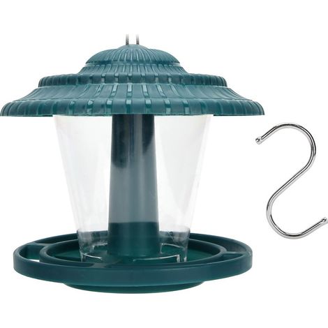 Distributeur de Nourriture pour Oiseaux Étanche Transparent à Suspendre pour Jardin Balcon Extérieur (1/5)