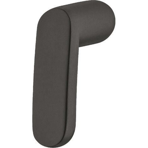 Bouton de meuble style moderne design élégant en alliage zingué 37x30mm Placard Tiroir Porte Poignée, noir mat (1/3)