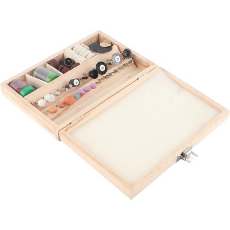 100-teiliges Zubehörset für Rotationswerkzeuge, Schleif- und Polierset, multifunktionales Set für Heimwerkerprojekte, verschiedene Aufsätze zum Schleifen und Polieren (1/5)