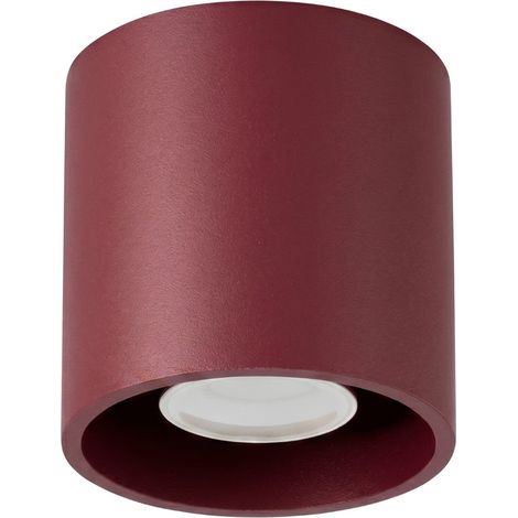 Plafonniers Orbis aluminium bourgogne 1xGU10 10cm Sollux (1/5)