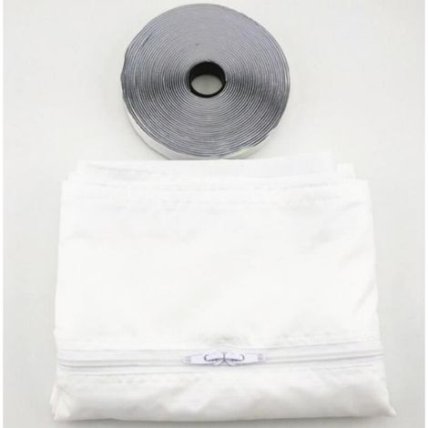 1 Joint de fenêtre,Périmètre 400cm,Kit calfeutrage climatiseur mobile,sèche-linge,anti-insectes (1/4)