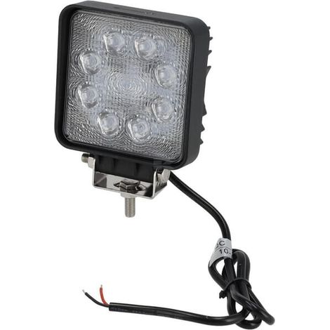 Foco de trabajo LED'24W 2000lm cuadrado blanco 107x52x136mm spot UNIVERSAL LA10903 (1/5)