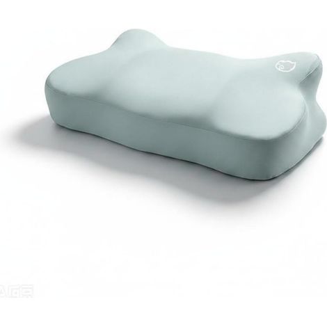Memory Foam Pillow, Ergonomic Butterfly Cervical Pillow, Orthopedic Neck Pillow, Memory Foam Support, Relieves Pain, Green, Silk Surface (1/5)