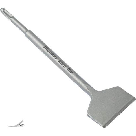 Burin SDS Plus, Burin Plat de 250 × 75 mm,Conçu pour enlever les carreaux,Burin plat SDS pour marteau perforateur SDS Plus (1/5)