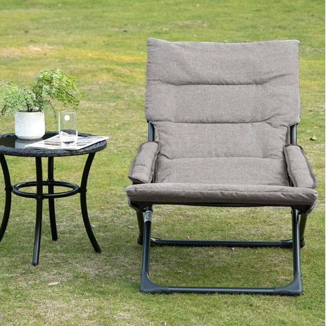 Stuhl Sessel klappbar mobil 66 x 94 x 79 cm Stahl OKMYHOME (1/3)