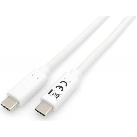 Cavo usb-c maschio usb-c maschio usb 3,2 2m trasferimento 5g 3a (60w) colore bianco (1/4)