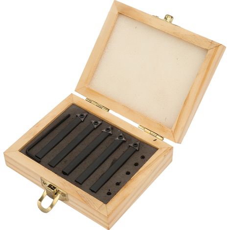plaquettes de tournage indexables en carbure cémenté de 1/4 po pour usinage sur tour (1/5)