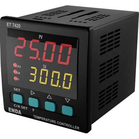 Enda  PID Temperaturregler Pt100, J, K, L, T, S, R, B -199.9 bis 1700 °C  (L x B x H) 97 x 72 x 72 m