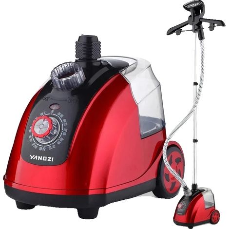 Kleiderdampfer, 1800W Leistung, schnelles Heizen in 26 Sekunden, Rot (1/2)