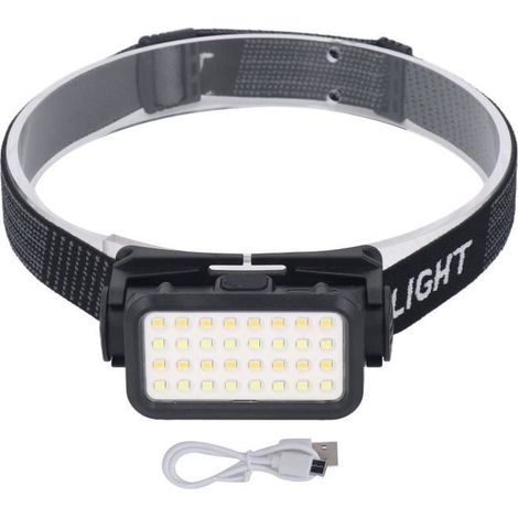 KEENSO lampe frontale de travail Lampe frontale LED charge USB 5 vitesses haute luminosité IPX4 étanche pour la pêche à vélo SC022 (1/4)