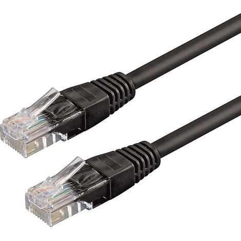 WP WPC-PAT-6U005BL Netzwerkkabel Schwarz 0,5 m Cat6 U/UTP (UTP)