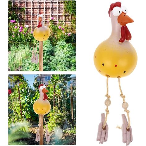 Statue De Poule - 1 Pièce - Résine - Design Réaliste - Décoration Jardin Cour Patio - Taille Moyenne (1/5)