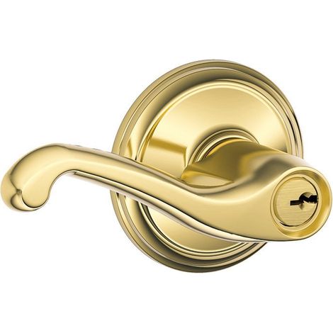 F51A FLA 605 Flair Serrure d'entrée à clé, laiton brillant