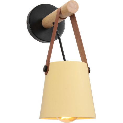Moderne Applique Murale Contemporain Industrielle Jaune Lampe de Chevet Eclairage pour Salon Chambre Couloir (1/5)
